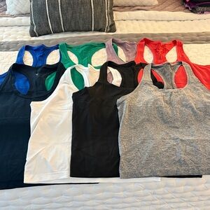 Lot of 8 Lululemon Swiftly Tech 2.0 Waist Length Tank